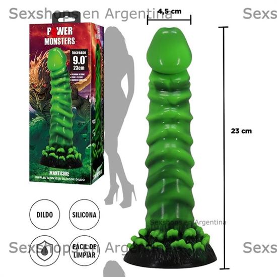 Monster dildo de silicona con sopapa